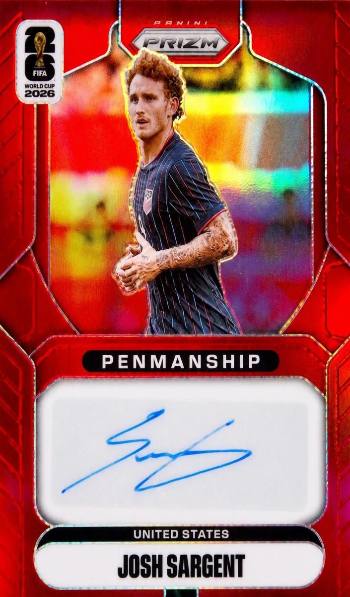 2026 Panini Prizm FIFA World Cup Josh Sargent [Red] #P-JS card
