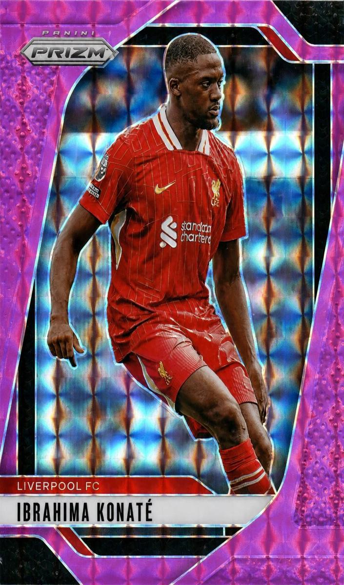 2024 Panini Prizm Premier League Ibrahima Konate [Pink Mosaic] #39 card