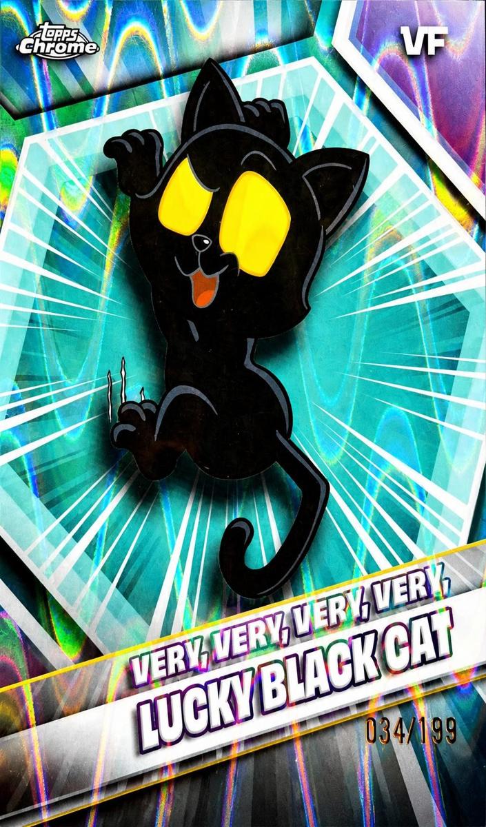 2026 Very, Very, Very, Very, Lucky Black Cat [Aqua RayWave Refractor] #55