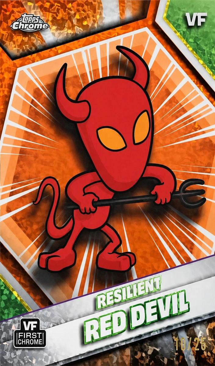 2026 Resilient Red Devil [Orange Mini-Diamond Refractor] #66
