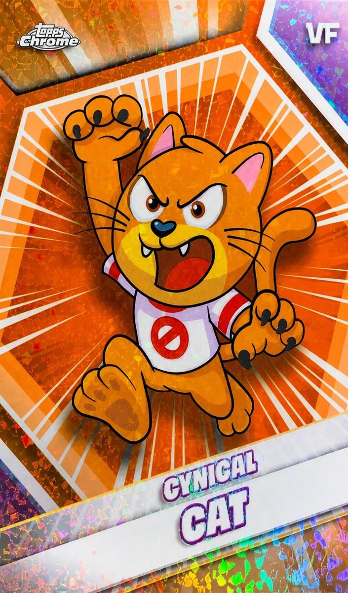 2026 Cynical Cat [Orange Mini-Diamond Refractor] #1