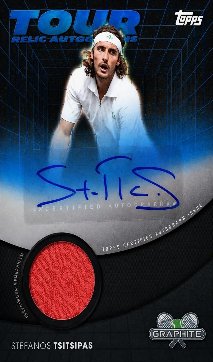 2026 Topps Graphite Tour Relic Autograph Stefanos Tsitsipas #TRA-STS card