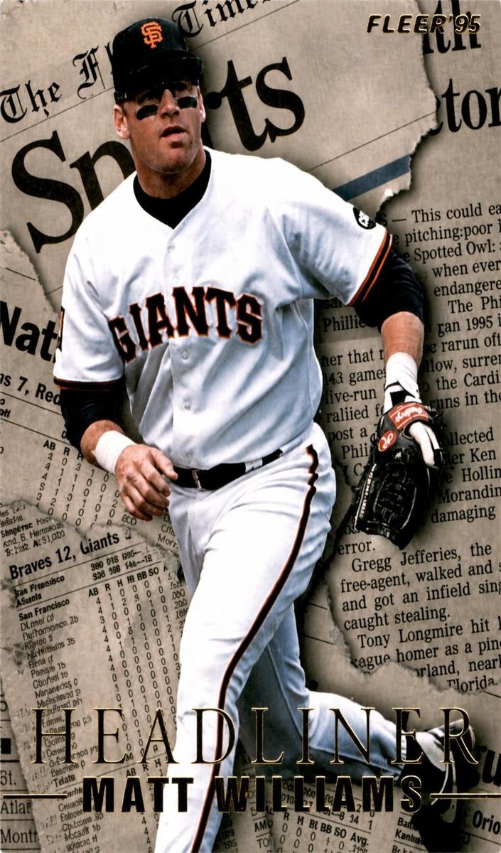 1995 Fleer Update Matt Williams #20 card