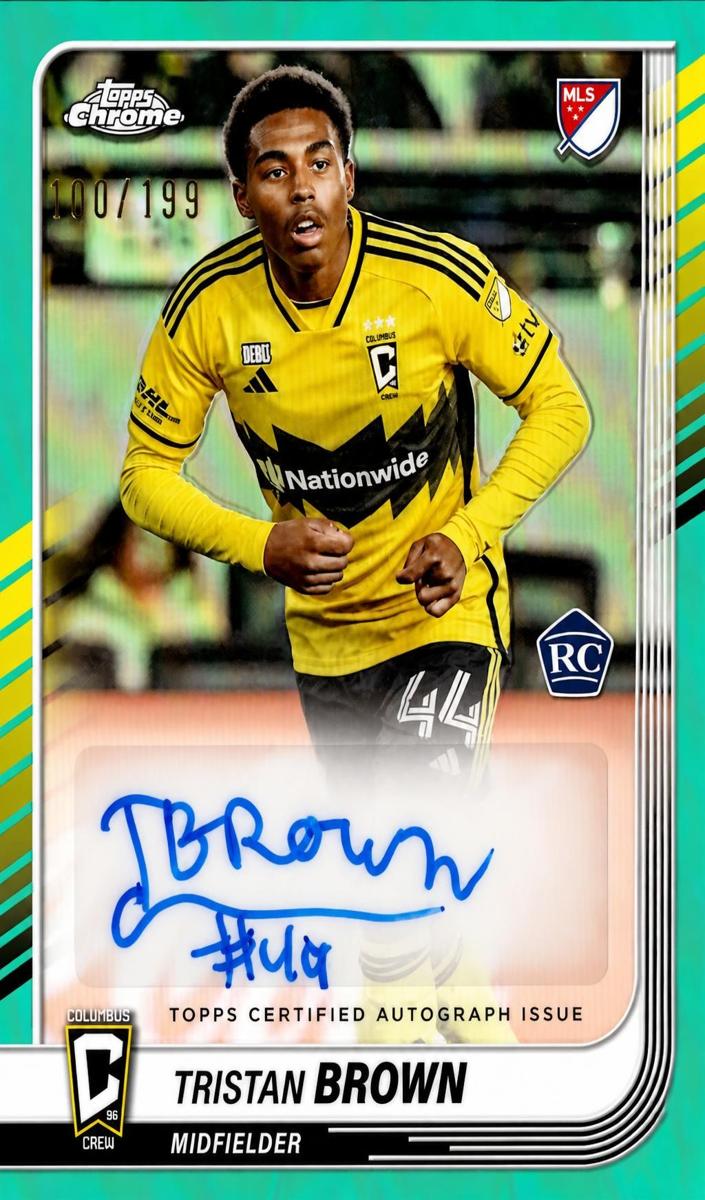 2025 Tristan Brown [Aqua Refractor] #CA-TB