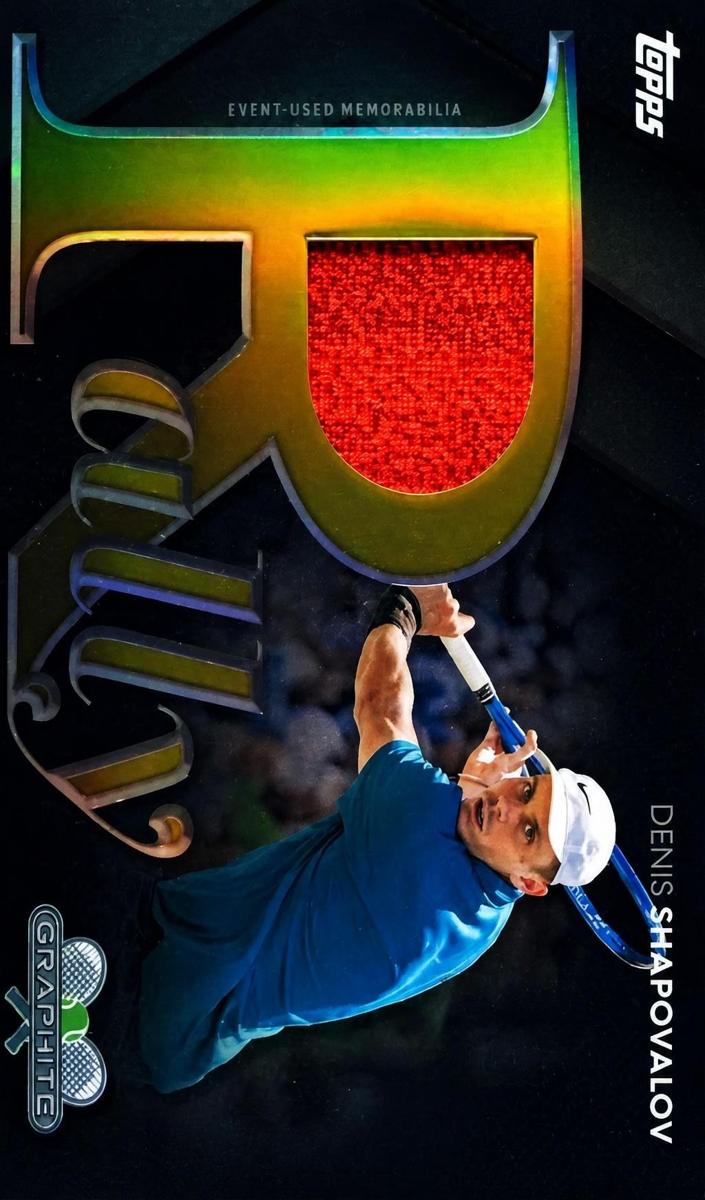 2026 Topps Graphite Rally Relic Denis Shapovalov #RR-DV card