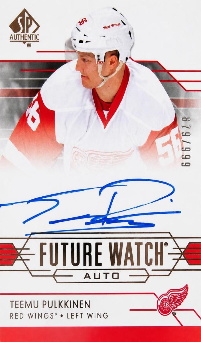 2014 SP Authentic Teemu Pulkkinen #316 card