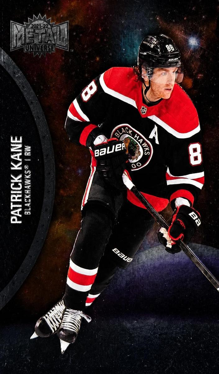 2021 Skybox Metal Universe Patrick Kane [Blue Spectrum] #135 card