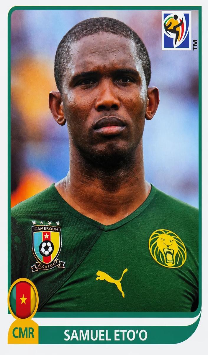 2010 Panini South Africa FIFA World Cup Sticker Samuel Eto'o #408 card