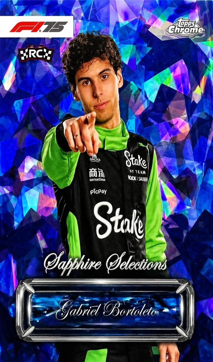 2025 Topps Chrome Sapphire Formula 1 Selections Gabriel Bortoleto #SS-1 card