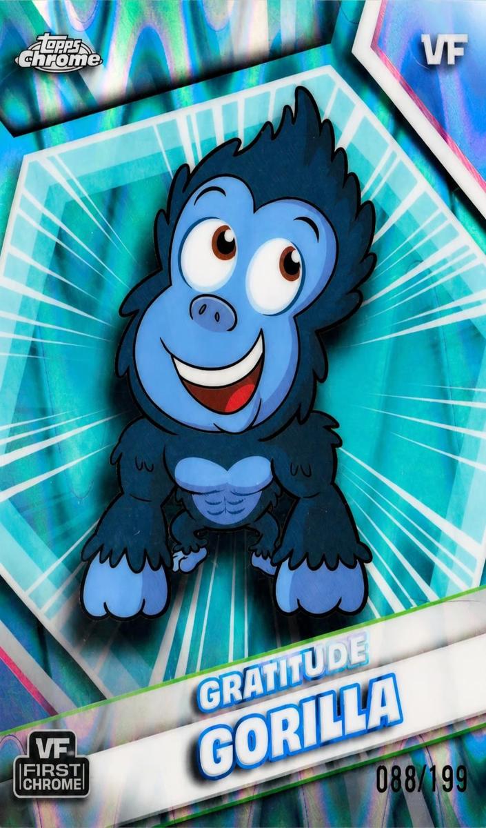 2026 Gratitude Gorilla [Aqua RayWave Refractor] #89