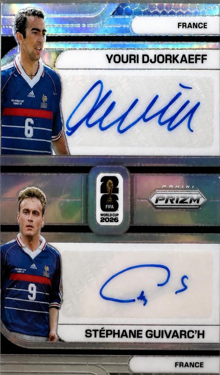 2026 Panini Prizm FIFA World Cup Stephane Guivarc'h / Youri Djorkaeff #DS-YS card