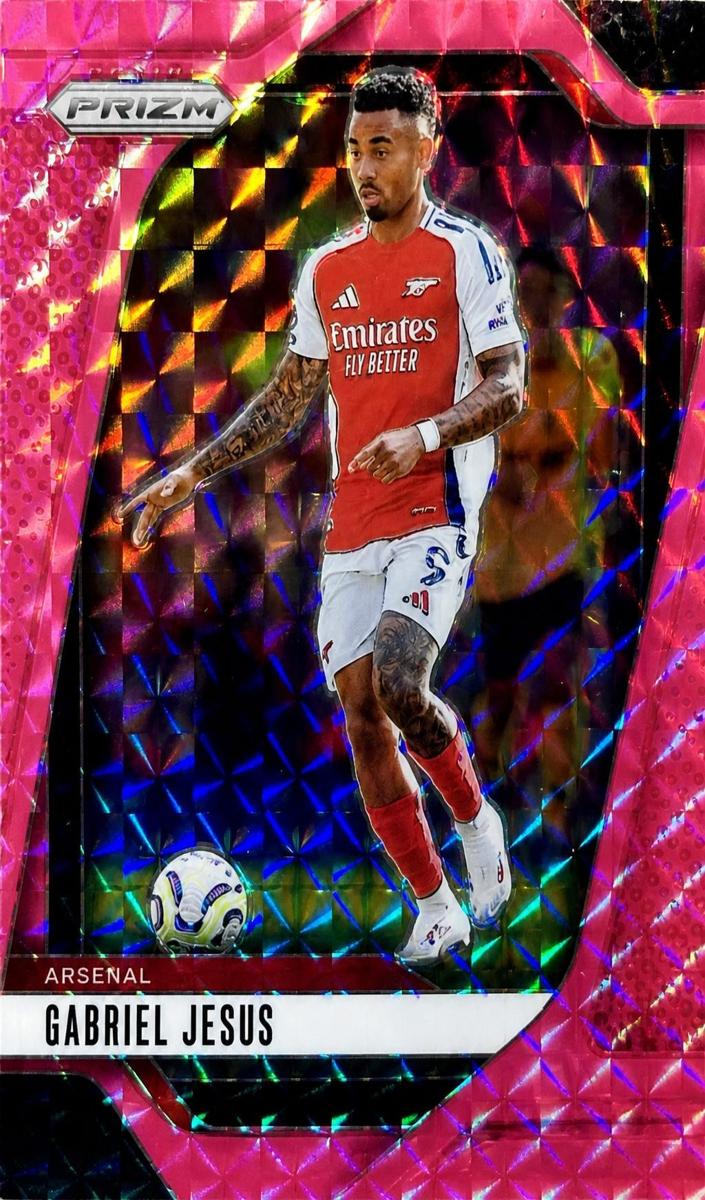 2024 Panini Prizm Premier League Gabriel Jesus [Pink Mosaic] #29 card
