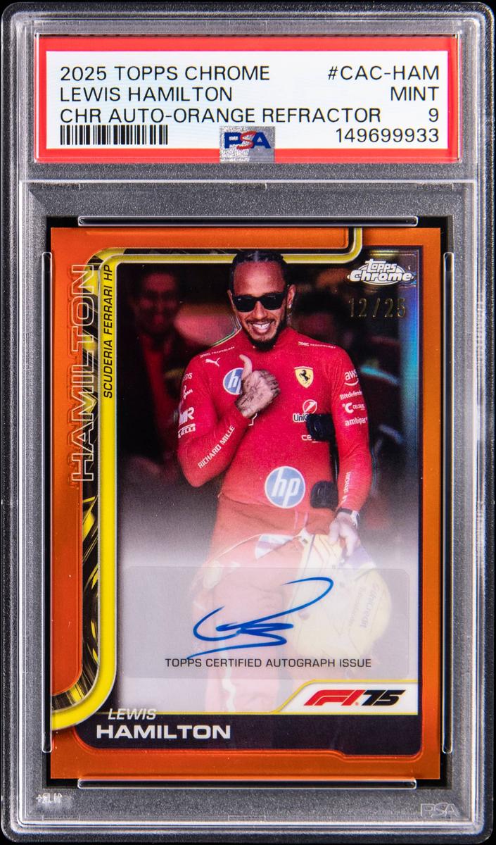 2025 Lewis Hamilton [Orange Refractor] #CAC-HAM