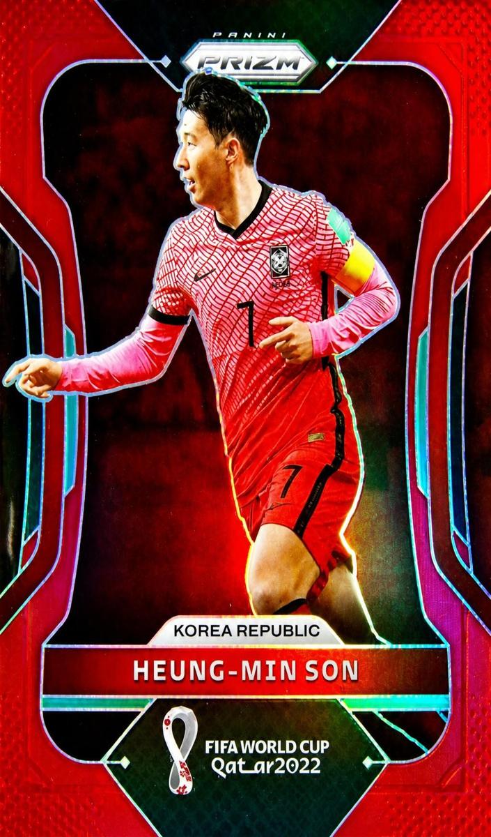 2022 Panini Prizm FIFA World Cup Qatar Heung-Min Son [Red] #135 card