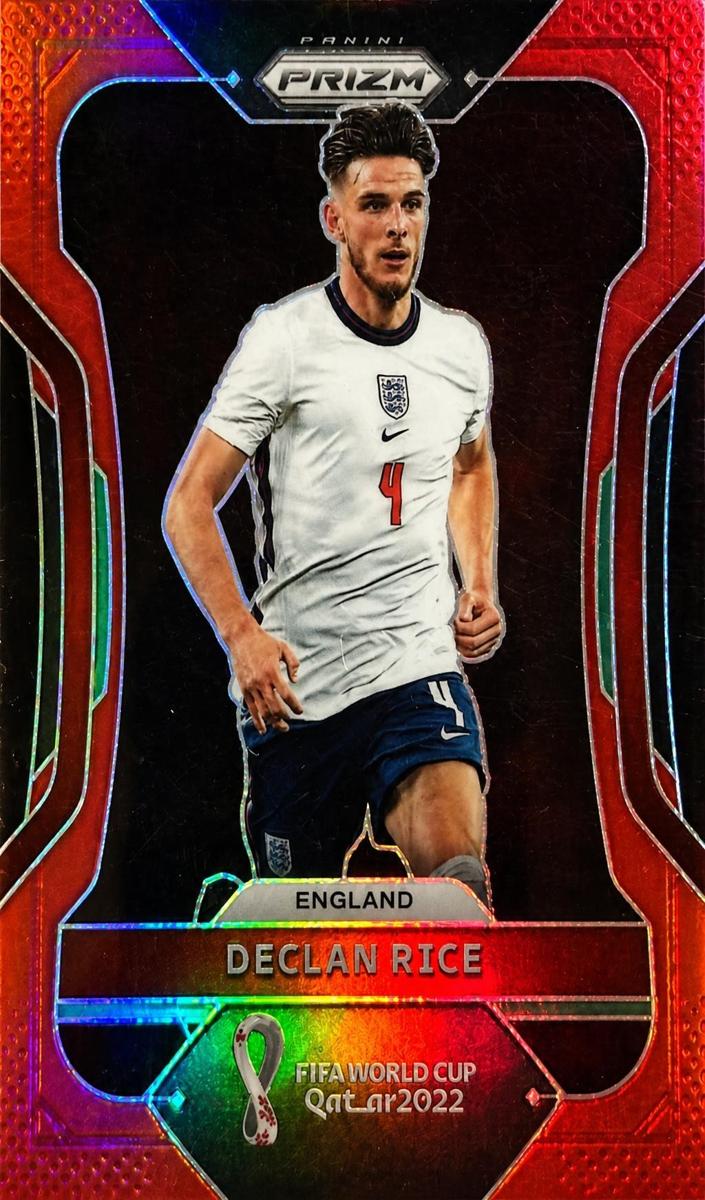 2022 Panini Prizm FIFA World Cup Qatar Declan Rice [Red] #85 card