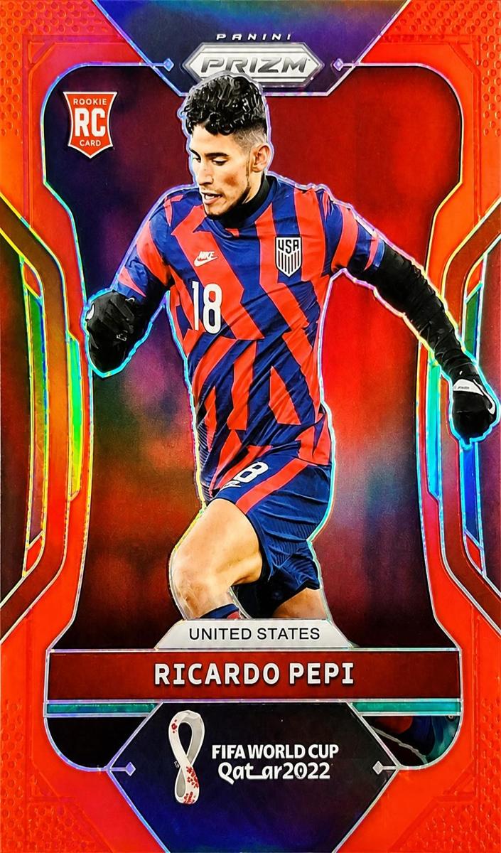 2022 Panini Prizm FIFA World Cup Qatar Ricardo Pepi [Red] #205 card