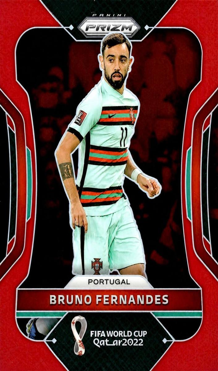 2022 Panini Prizm FIFA World Cup Qatar Bruno Fernandes [Red] #174 card