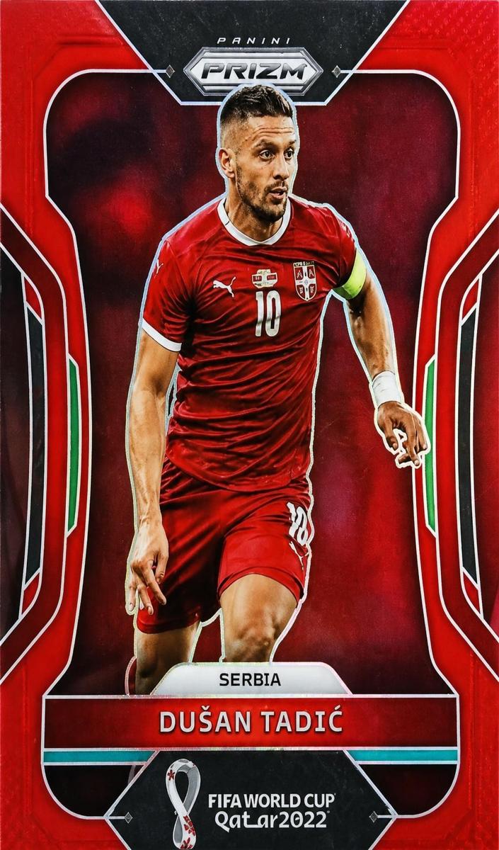 2022 Panini Prizm FIFA World Cup Qatar Dusan Tadic [Red] #254 card