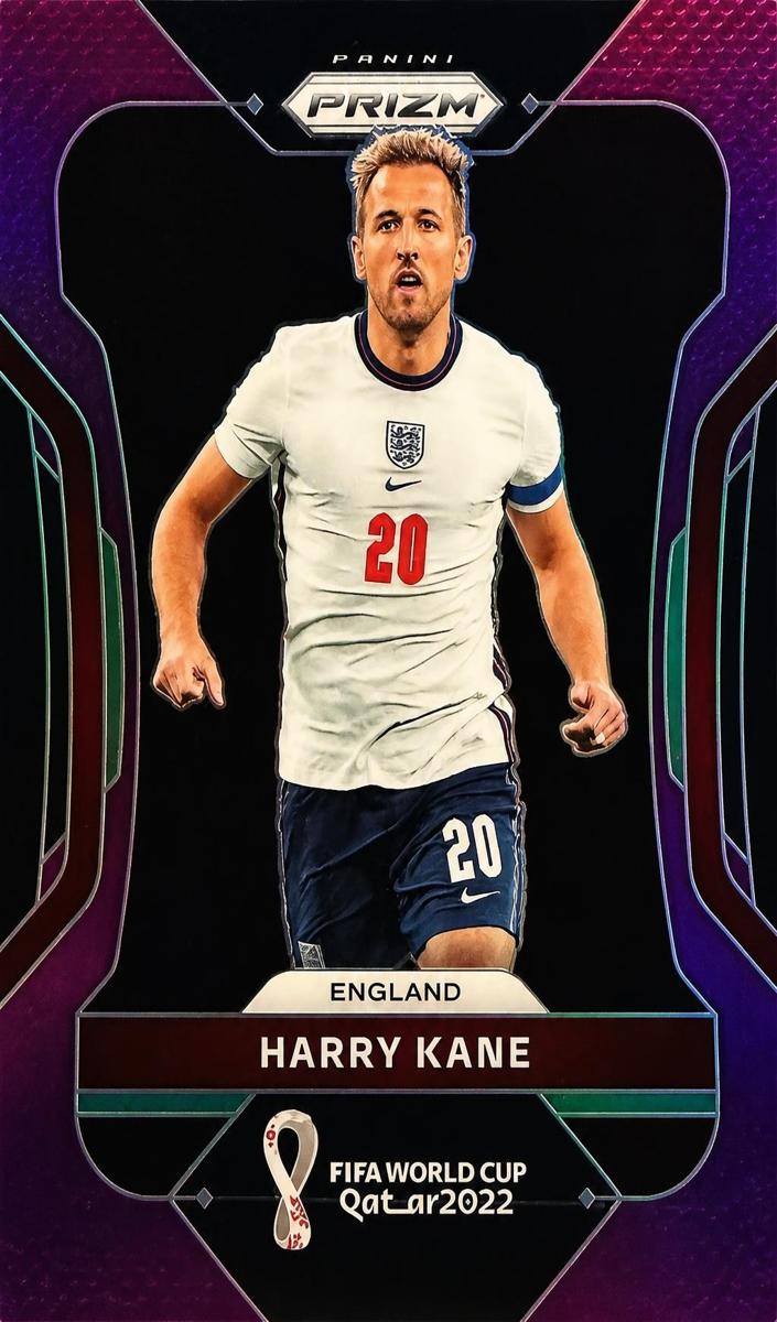 2022 Panini Prizm FIFA World Cup Qatar Harry Kane [Purple] #86 card