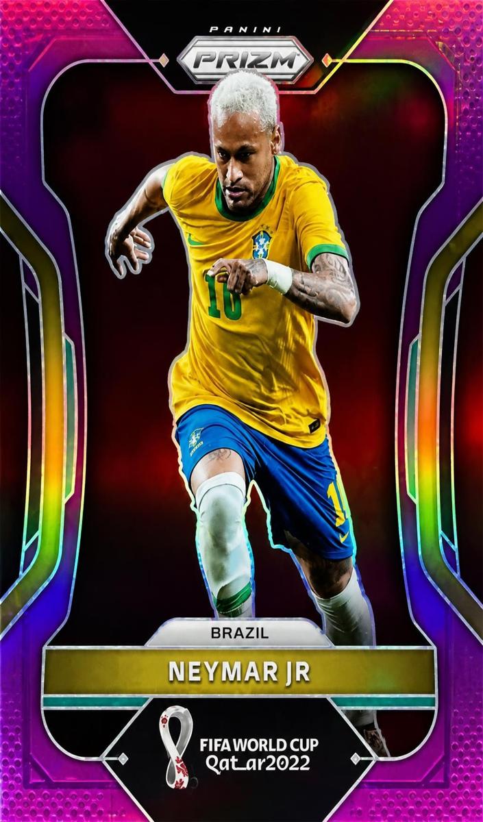 2022 Panini Prizm FIFA World Cup Qatar Neymar Jr [Purple] #32 card