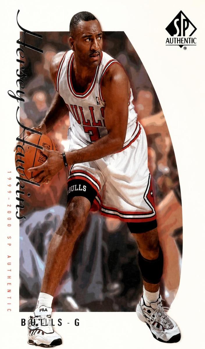 1999 SP Authentic Hersey Hawkins #11 card