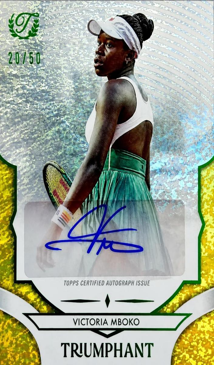 2025 Victoria Mboko [Trophy Gold Foil] #75-A