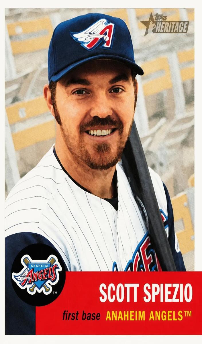 2002 Topps Heritage Scott Spiezio #437 card