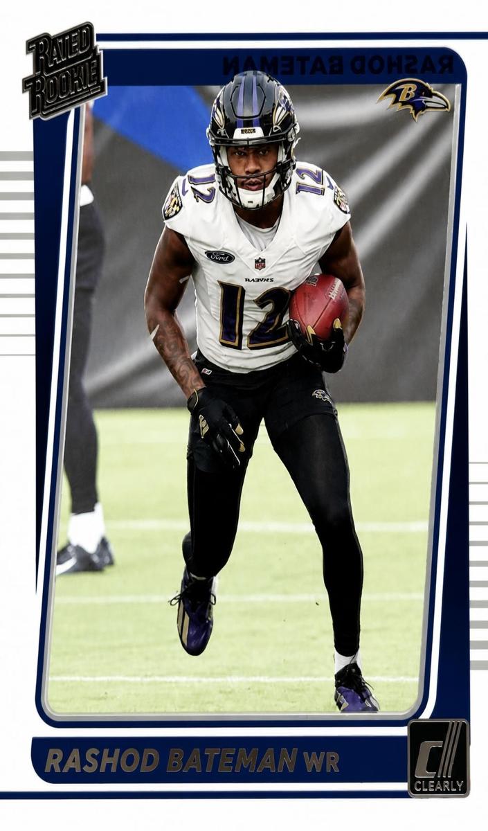 2021 Panini Clearly Donruss Rashod Bateman #66 card