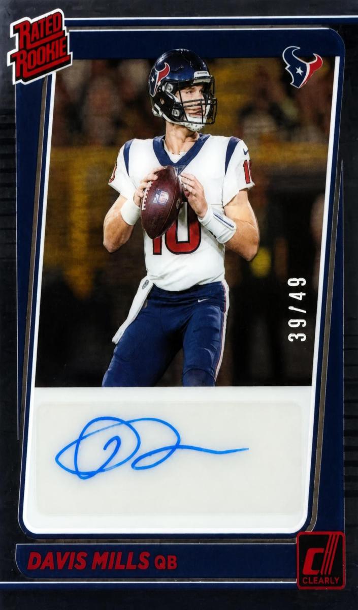 2021 Panini Clearly Donruss Davis Mills #58 card