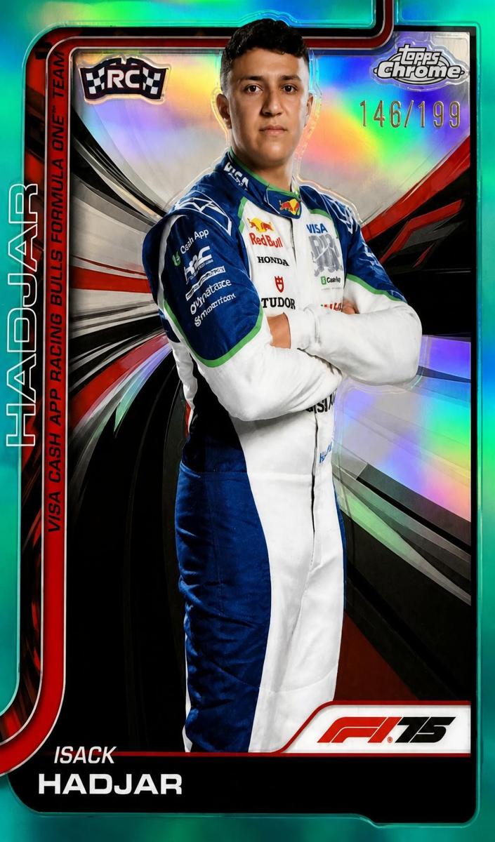 2025 Isack Hadjar [Aqua Refractor] #12