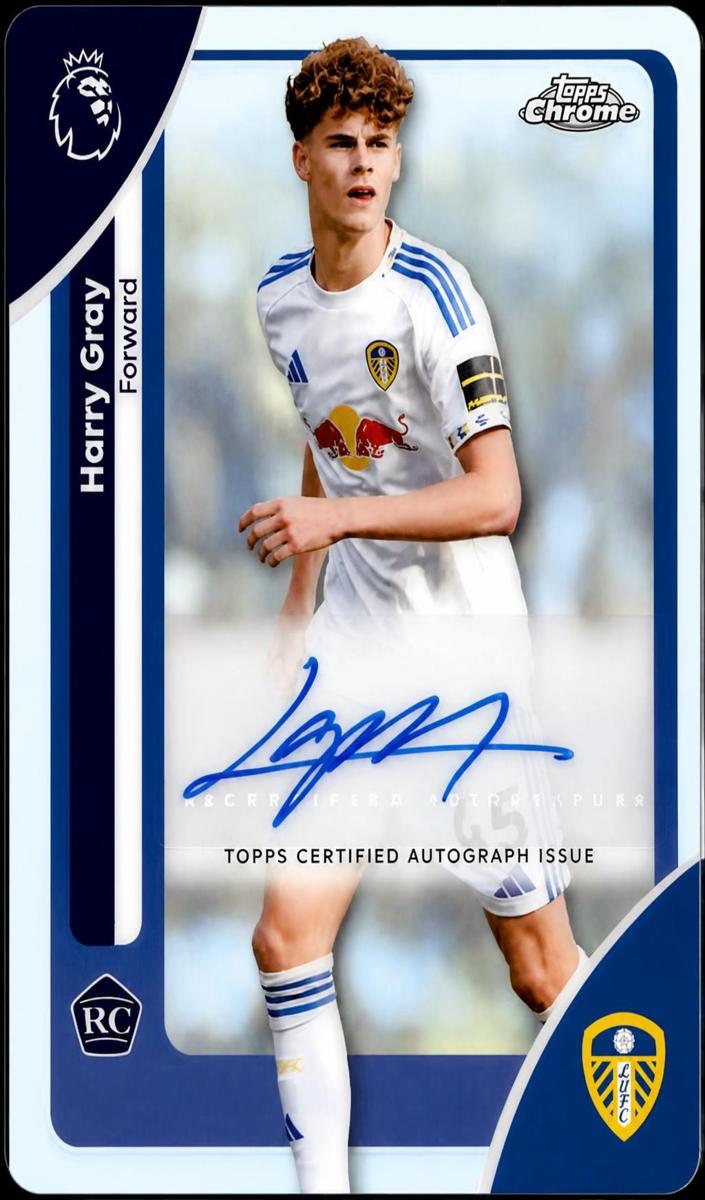 2026 Topps Chrome Premier League Autograph Harry Gray #CA-HG card