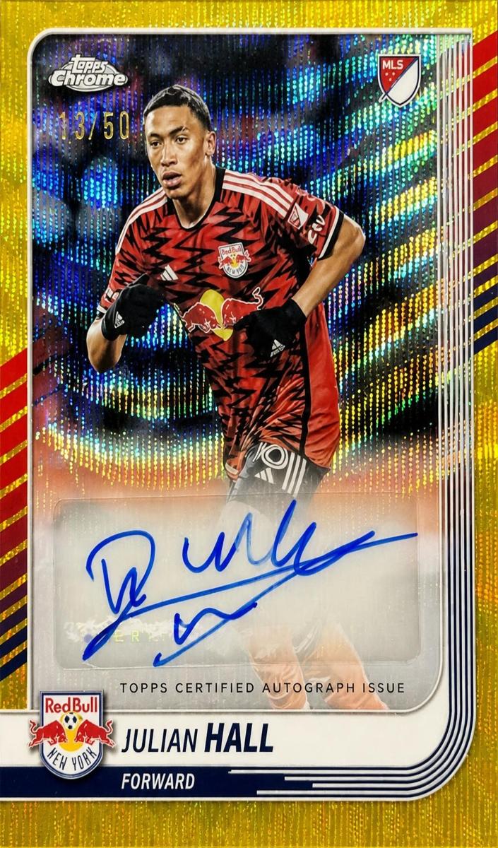 2025 Julian Hall [Gold Wave Refractor] #CA-JH