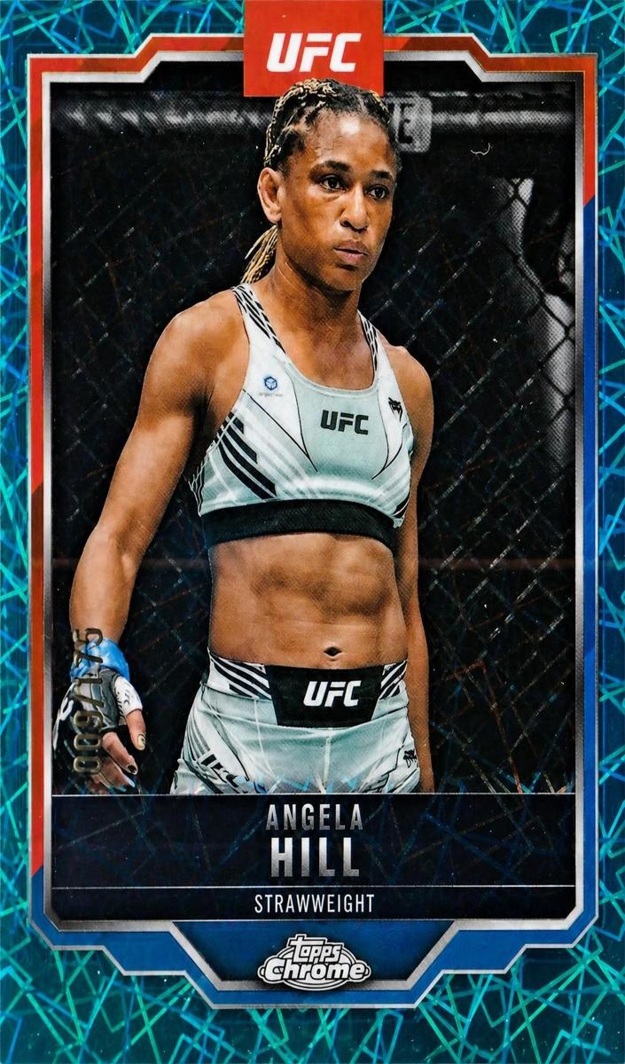 2025 Angela Hill [Teal Lazer Refractor] #124