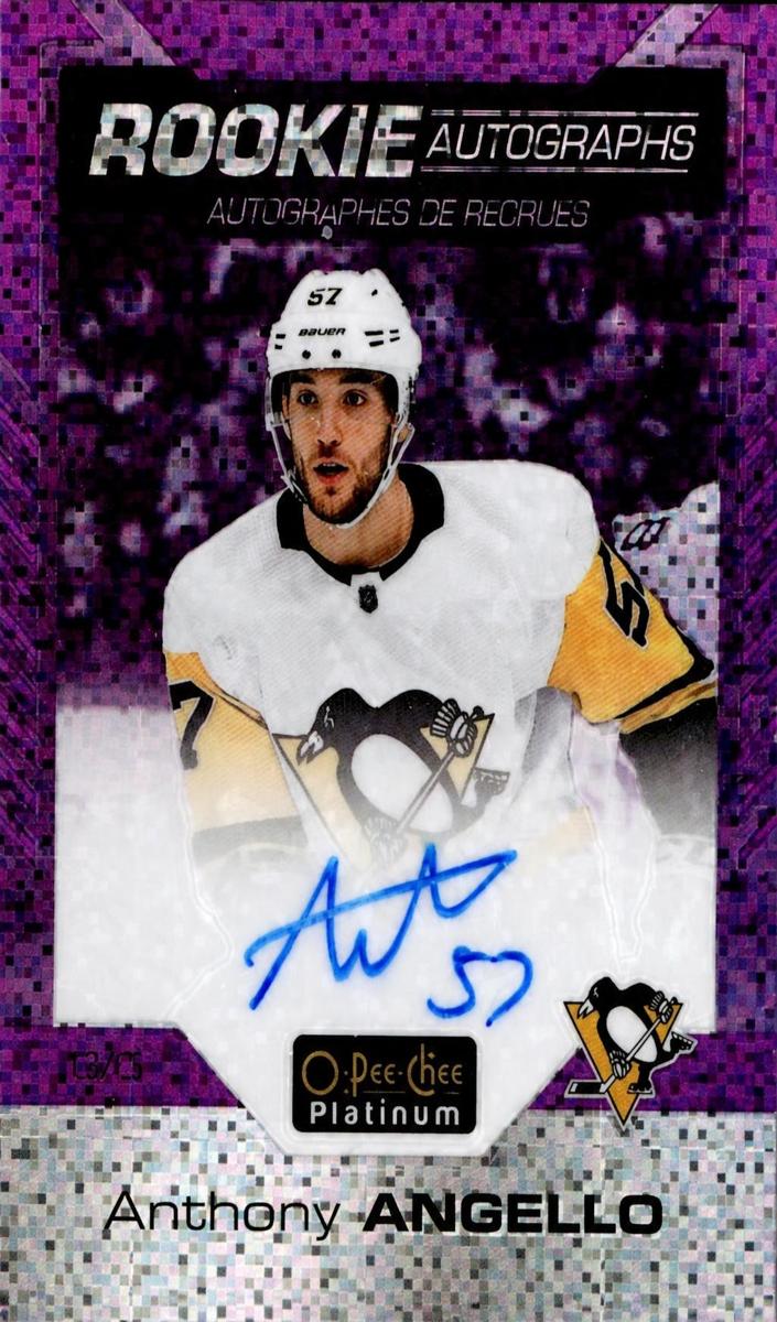 2020 O-Pee-Chee Platinum Anthony Angello [Violet Pixels] #R-AA card