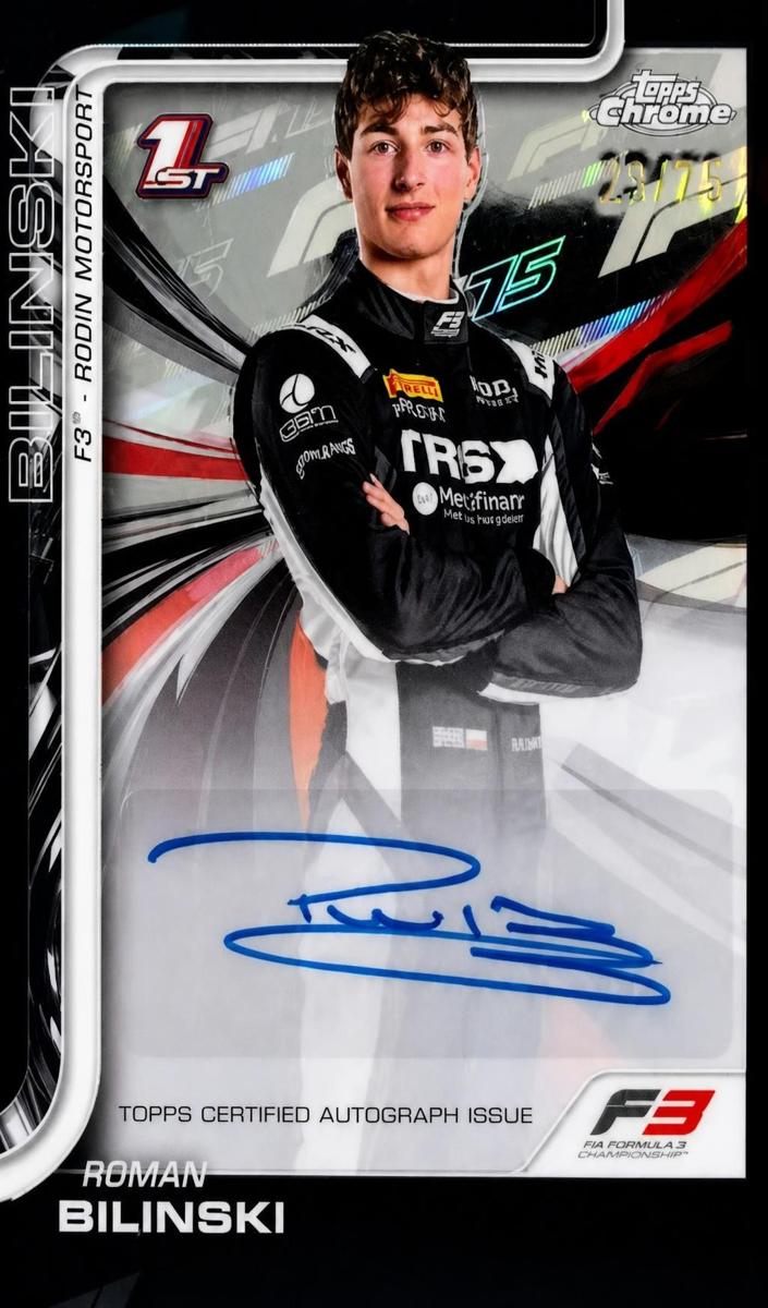 2025 Topps Chrome F1 Roman Bilinski #CAC-BIL card