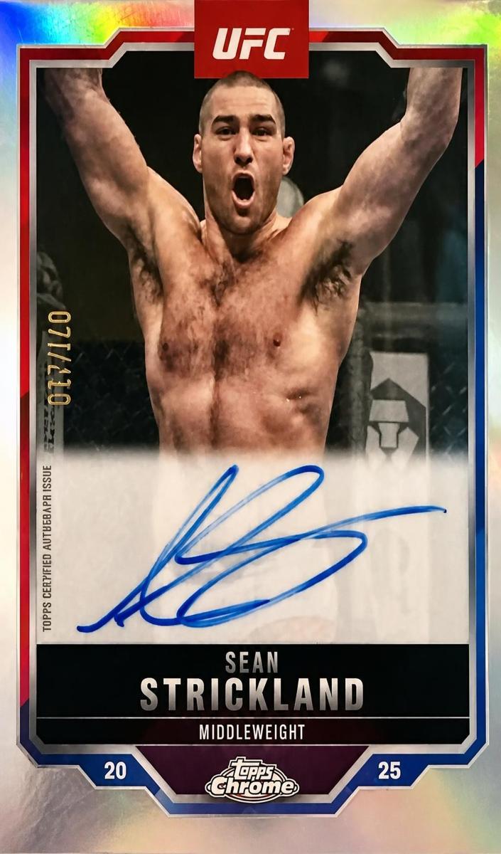 2025 Sean Strickland [Aqua Refractor] #74