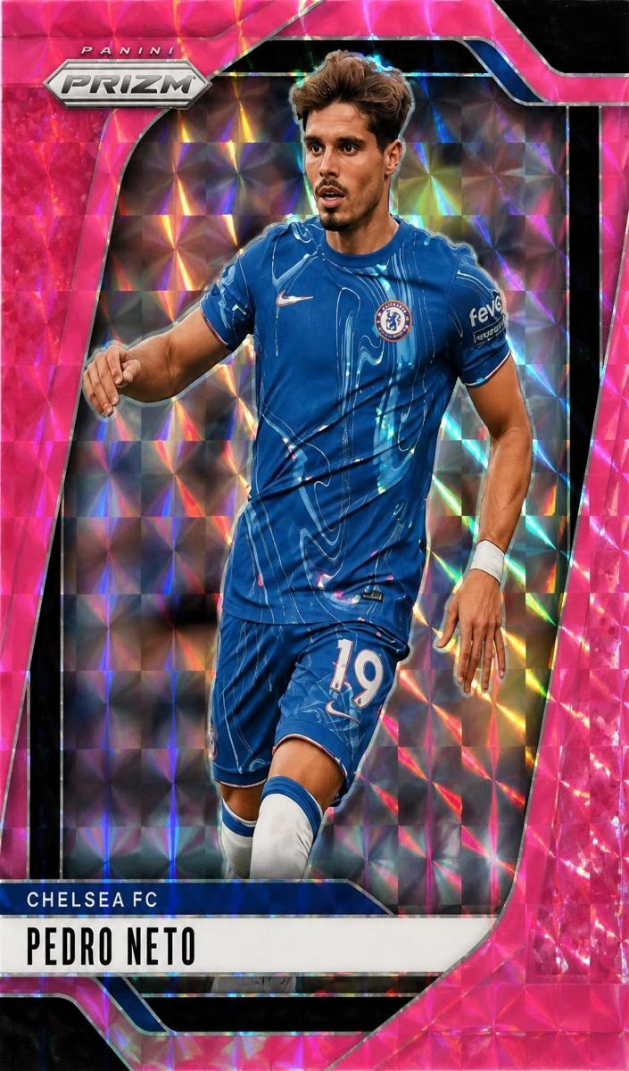 2024 Panini Prizm Premier League Pedro Neto [Pink Mosaic] #94 card