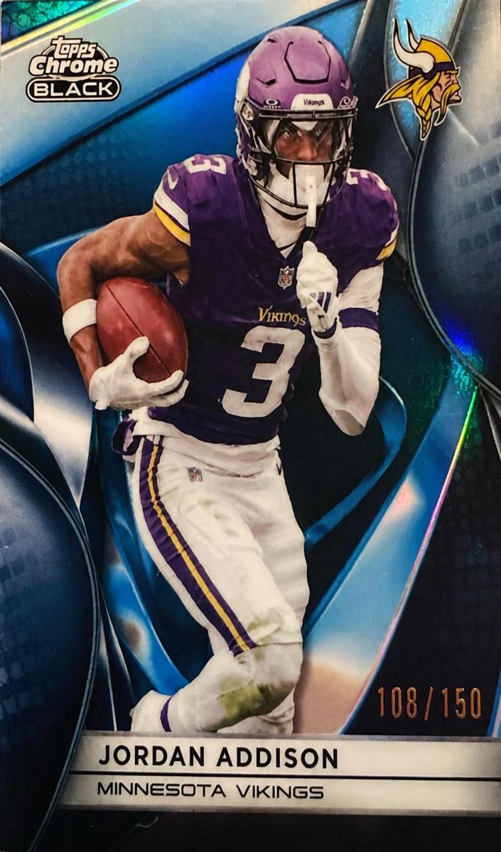 2025 Topps Chrome Black Jordan Addison #68 card