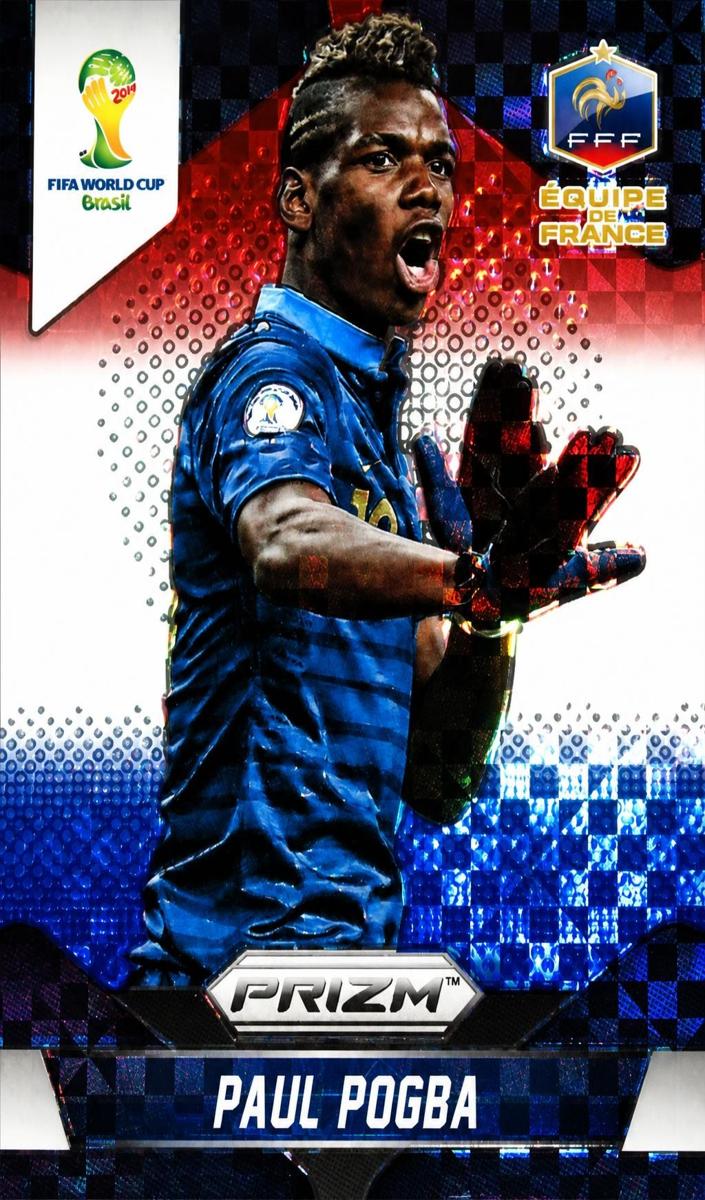 2014 Panini Prizm World Cup Paul Pogba [Red White and Blue Plaid] #79 card