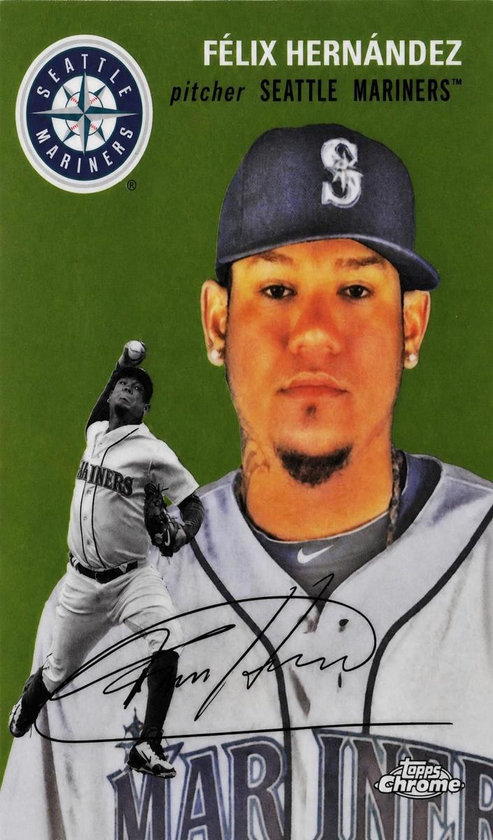 2023 Topps Chrome Platinum Felix Hernandez #498 card