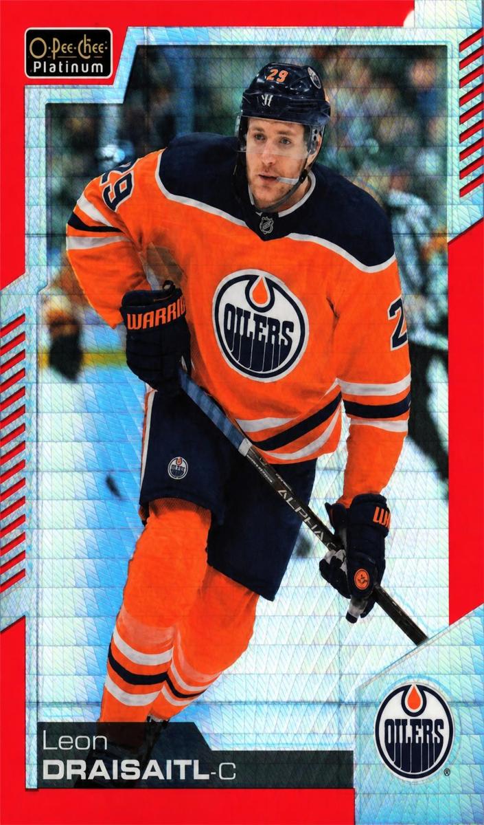 2020 O-Pee-Chee Platinum Leon Draisaitl [Red Prism] #2 card
