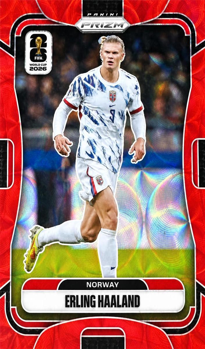 2026 Panini Prizm FIFA World Cup Erling Haaland [Red] #333 card
