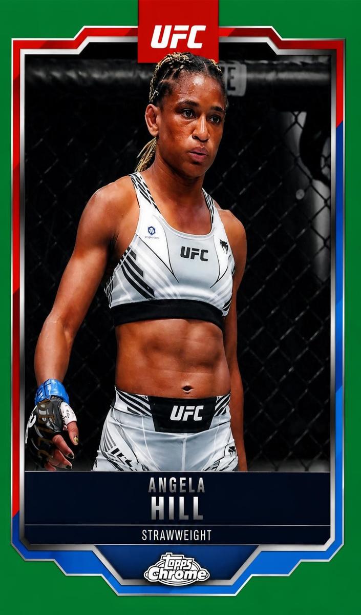 2025 Angela Hill [Green Refractor] #124