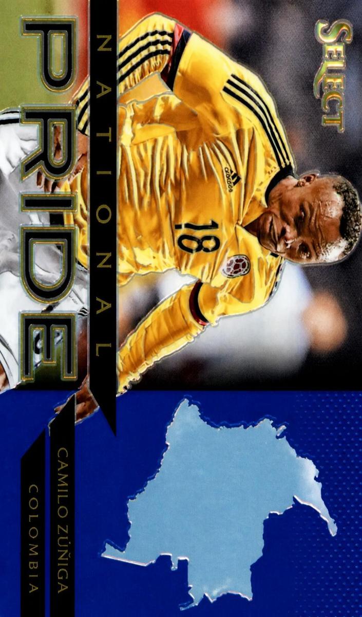 2015 Panini Select Camilo Zuniga [Blue] #10 card