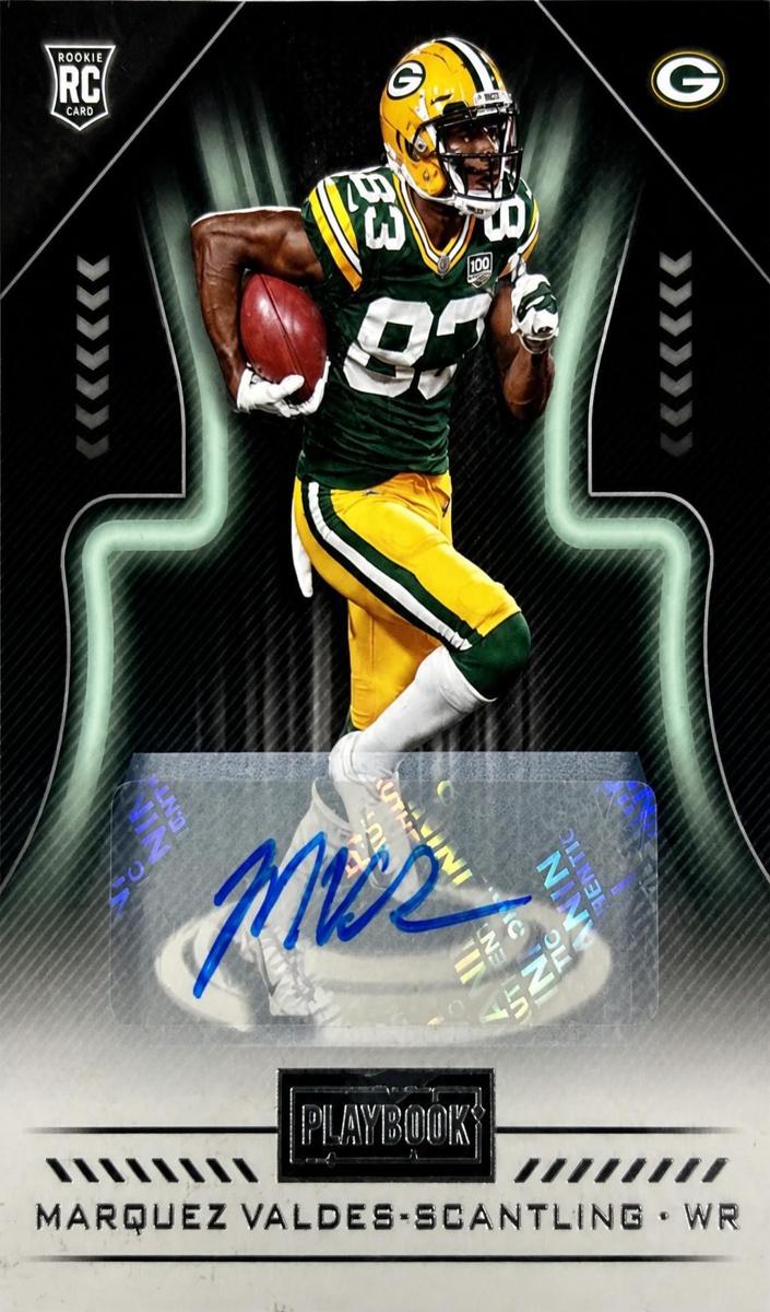 2018 Panini Playbook Marquez Valdes-Scantling #130 card
