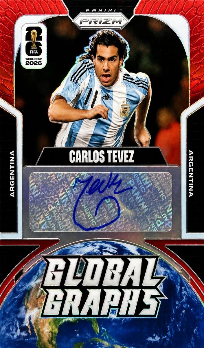 2026 Panini Prizm FIFA World Cup Carlos Tevez [Red] #GG-CT card