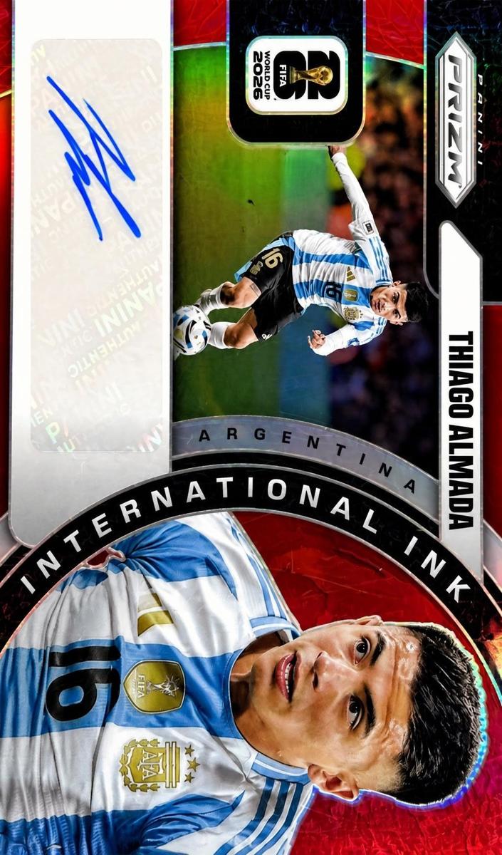 2026 Panini Prizm FIFA World Cup Thiago Almada [Red] #II-TA card