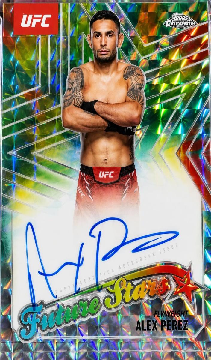 2025 Topps Chrome UFC Future Stars Autograph Alex Perez #FSA-AP card
