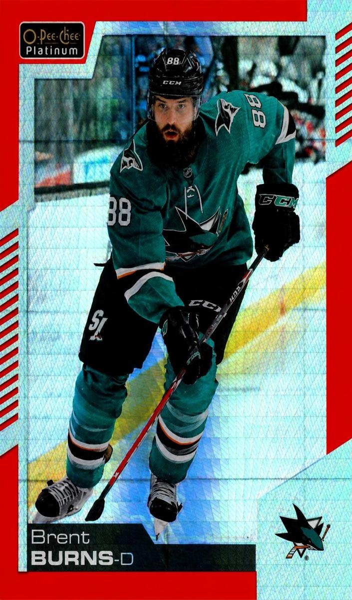 2020 O-Pee-Chee Platinum Brent Burns [Red Prism] #31 card