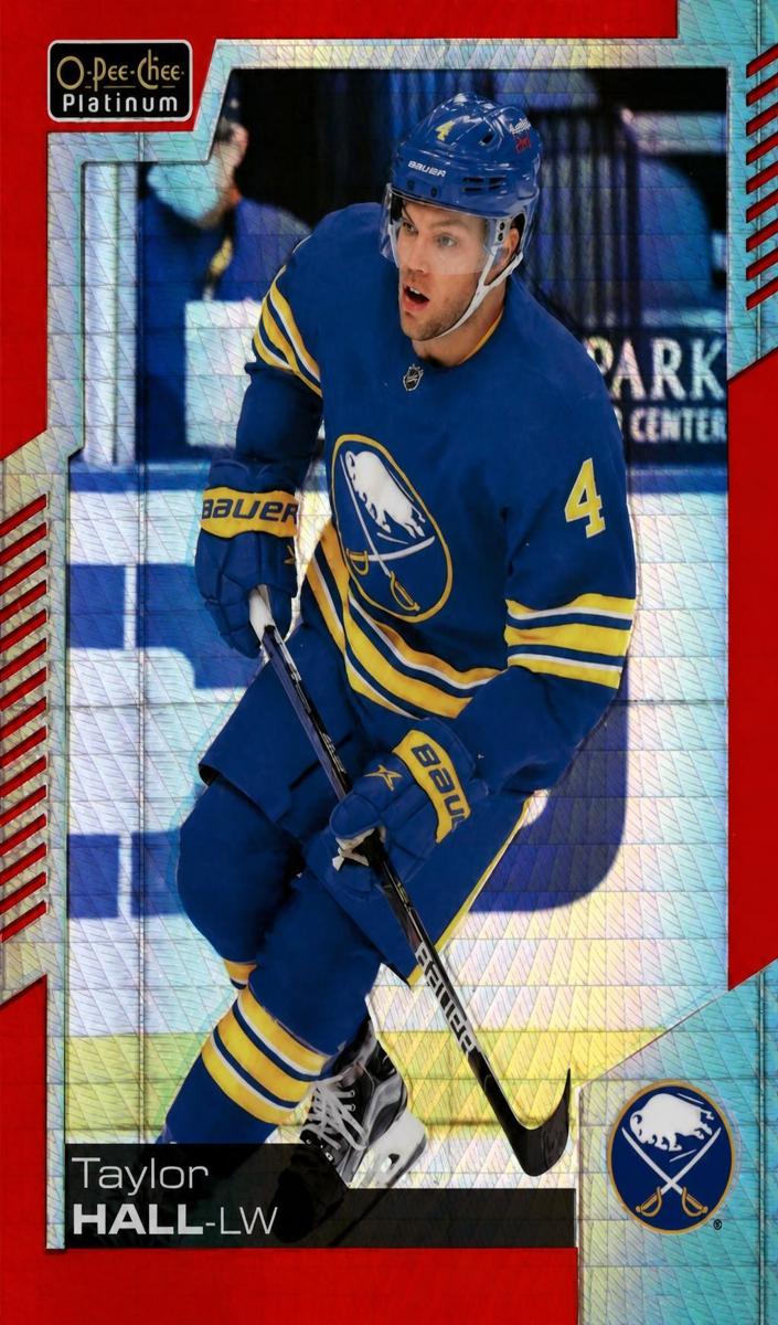 2020 O-Pee-Chee Platinum Taylor Hall [Red Prism] #96 card